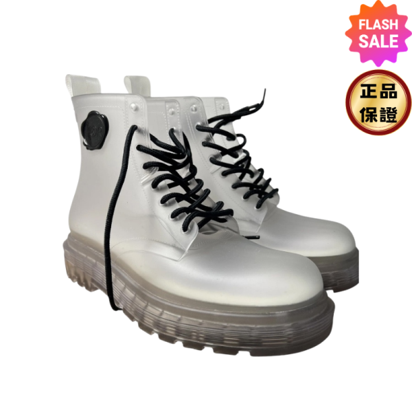 Melissa x Viktor & Rolf 透視果凍橡膠短靴  IT 37 Melissa, Viktor & Rolf, Lace-Up Ankle Boots, 防水, 100%可回收, 巴西製造, Rangers風格, 實用設計, 時尚單品, 街頭穿搭