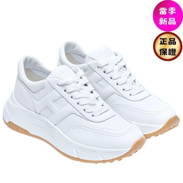 Hogan 女款 Hi-Fi 納帕皮革厚底雲朵運動鞋 白色/底高6.5公分  IT36/36.5/37/37.5/38/39 Hogan,Hi-Fi,女款運動鞋,厚底運動鞋,雲朵運動鞋