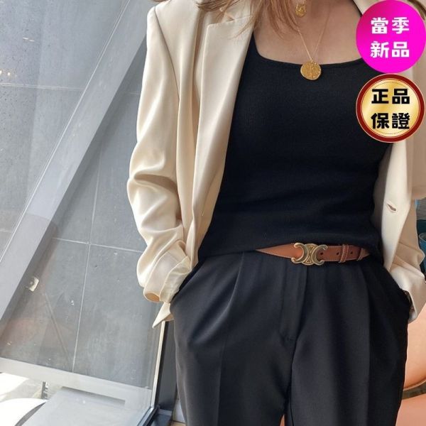 Celine 45AK93 女款平滑小牛皮 Triomphe 凱旋門 2.5 公分寬腰帶  黃褐色  85公分 Celine、Triomphe、Celine腰帶價格、Celine腰帶專櫃、Celine配件評價、Celine腰帶尺寸、Celine專櫃位置、Celine真品鑑定、小牛皮腰帶、凱旋門腰帶、金扣腰帶、精品腰帶、精品配件推薦、皮帶推薦、實用配件推薦、精品腰帶評價、腰帶價格、平行輸入、精品平行輸入、100%真品、專櫃真品保證、精品折扣、優惠精品價格、限時優惠、快速配送、台灣精品代購、精品腰帶哪裡買、精品