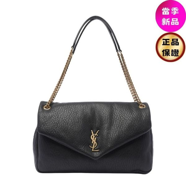 Saint Laurent 777399 YSL 大款 Calypso 粒面小羊皮包  黑色 Saint laurent,Calypso,大型購物包,小羊皮,托特包,CASSANDRE,YSL包款,精品手袋