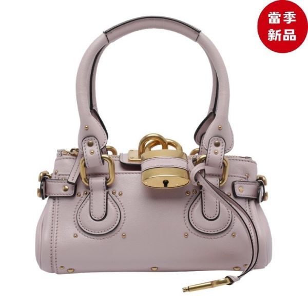 Chloe Paddington 小款水牛皮鎖頭包 粉色 Chloé, Paddington, 20週年, 粒面水牛皮,, 義大利製造, 時尚單品