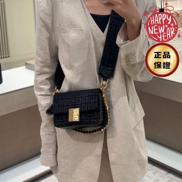 Givenchy 帆布4G 鍊帶小方包 黑色 Givenchy 4G,Givenchy 小包,Givenchy 鍊帶包,黑色精品包,義大利製造