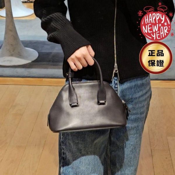 The Row 迷你款小牛皮 Devon 包  黑色 The Row, Mini Devon, 小牛皮包, 黑色, 極簡奢華, 義大利製造