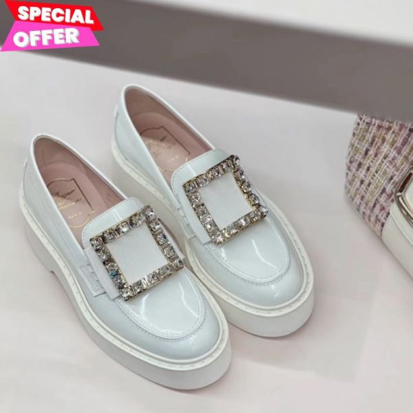 Roger Vivier 女款 Viv Rangers 鑽釦厚底樂福鞋  增高5公分 白色  IT 35/35.5/36/36.5/37/38 Roger Vivier、Viv' Rangers、RV鞋款價格、RV鞋子專櫃、RV鞋款評價、RV鞋子尺寸、RV專櫃位置、RV真品鑑定、樂福鞋、厚底鞋、水鑽鞋、精品鞋款、精品鞋子推薦、樂福鞋推薦、實用鞋款推薦、精品鞋款評價、鞋款價格、平行輸入、精品平行輸入、100%真品、專櫃真品保證、精品折扣、優惠精品價格、限時優惠、快速配送、台灣精品代購、精品鞋款哪裡買、精品鞋子專櫃價格