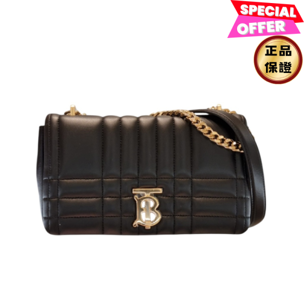 Burberry 80595091 Lola 絎縫皮革小號蘿納包  黑色金釦 Burberry, 80595091, Lola蘿納包, 絎縫皮革, 義大利製造, 羔羊皮, 時尚單品