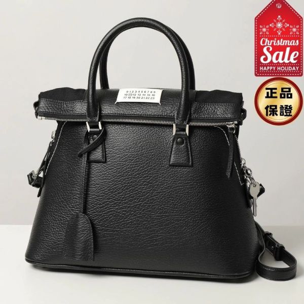 Maison Margiela 小款 5AC 小牛皮包 黑色 Maison margiela, 5AC, 小款包, 小牛皮, 黑色, 義大利