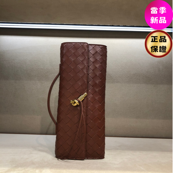 Bottega Veneta 741511 Andiamo 羊皮編織 Clutch 手拿包  酒紅色 Bottega Veneta, Andiamo Clutch, Intrecciato 編織, 羊皮, 義大利製造, 手拿包