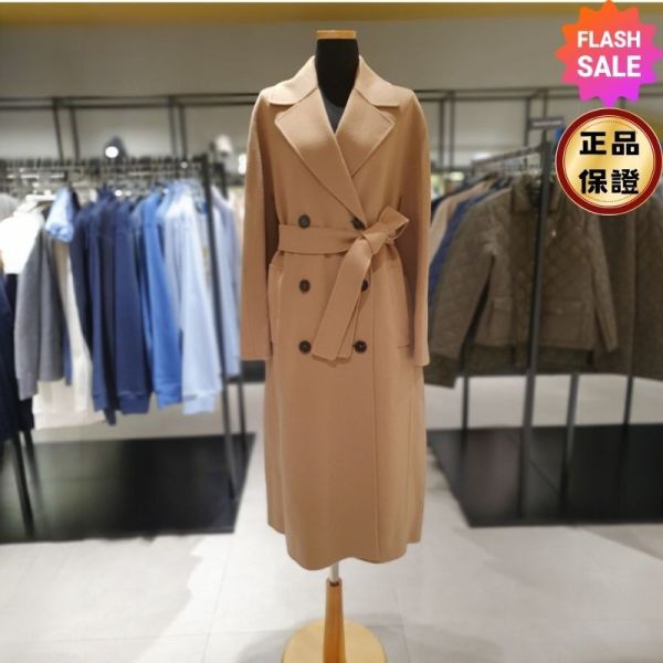 ‘S Max Mara Paul 駝色雙排釦純羊毛長大衣  DE34/36/38/40 Max Mara, Paul Coat, 羊毛大衣, 駝色大衣, 女士大衣, 義大利設計