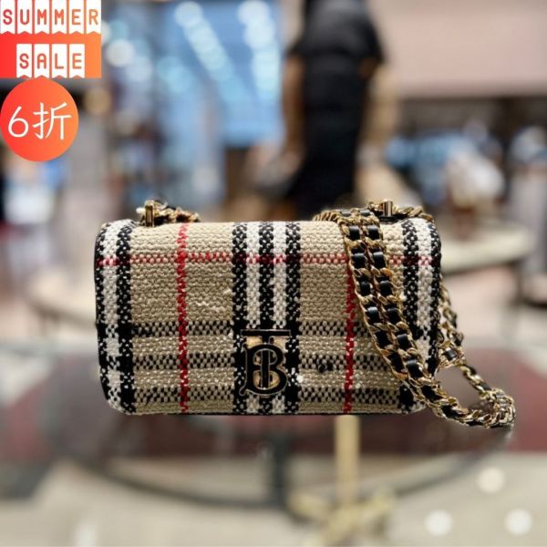 Burberry 80630831 迷你花呢蘿納 Lola 包 Burberry 80630831 迷你花呢蘿納Lola包