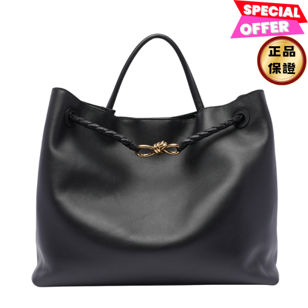 Bottega Veneta 806010 大款絲緞小牛皮 Andiamo包 Black 黑色 Bottega veneta, Pinacoteca, 手提包, 綠色, 編織包, 義大利製
