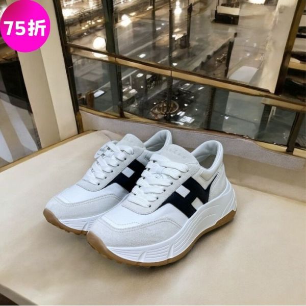 Hogan 女款 Hi-Fi 麂皮納帕皮革厚底6.5 公分運動鞋  灰色配黑色   EU35/36/37/38 Hogan、Hi-Fi、HXW6690FR30U7G0GAS、麂皮運動鞋、納帕皮革、厚底運動鞋、義大利製奢侈品鞋履、記憶泡棉、象牙粉色、精品運動鞋推薦、精品運動鞋評價、精品運動鞋價格、平行輸入、100%真品、專櫃真品保證、限時優惠、精品鞋履哪裡買