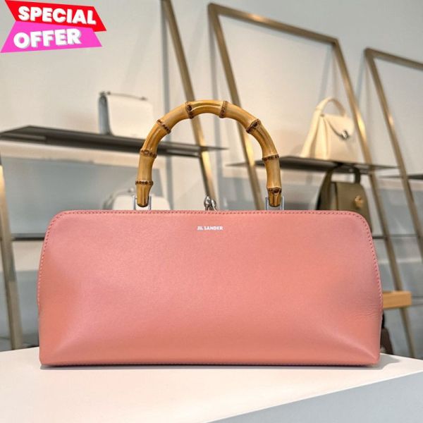 Jil Sander 小款 Goji Bamboo 竹節包  粉色 Jil Sander 小款 Goji Bamboo 竹節包  粉色