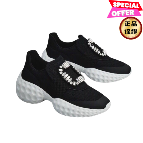 Roger Vivier 女款 Viv Run Moonlight 鑽釦織物運動鞋    黑色/增高7.5公分    EU 35/35.5/36/36.5/37/37.5/38 Roger Vivier、Viv Run、RV鞋款價格、RV鞋子專櫃、RV鞋款評價、RV鞋子尺寸、RV專櫃位置、RV真品鑑定、增高鞋、運動鞋、水鑽鞋、精品鞋款、精品鞋子推薦、運動鞋推薦、實用鞋款推薦、精品鞋款評價、鞋款價格、平行輸入、精品平行輸入、100%真品、專櫃真品保證、精品折扣、優惠精品價格、限時優惠、快速配送、台灣精品代購、精品鞋款哪裡買、精品鞋子專櫃價格