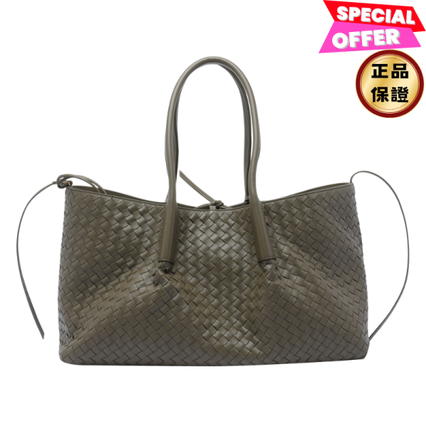 Bottega veneta 雙面大款 Raffia 格紋及小牛皮Pinacoteca 包 柏樹綠 Bottega veneta, Pinacoteca, 手提包, 綠色, 編織包, 義大利製