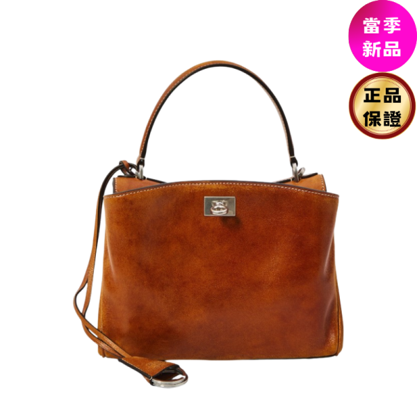 Balenciaga 843712 迷你款復古小牛皮 Rodeo包    Tan Cowboy Balenciaga,Rodeo Mini,植鞣羊皮手袋,西部風手袋,義大利製造