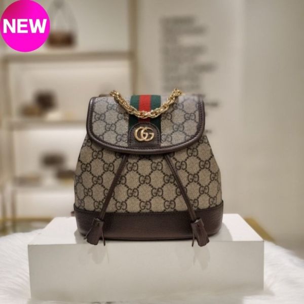 Gucci 795221 Ophidia GG Supreme迷你背包  米色及烏木色 Gucci迷你背包, Ophidia GG Supreme, Gucci GG帆布背包, Gucci復古包, Gucci時尚背包
