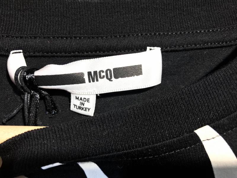 MCQ 女款棉及彈性混紡經典燕子圖紋T-shirt 洋裝   M/ L 