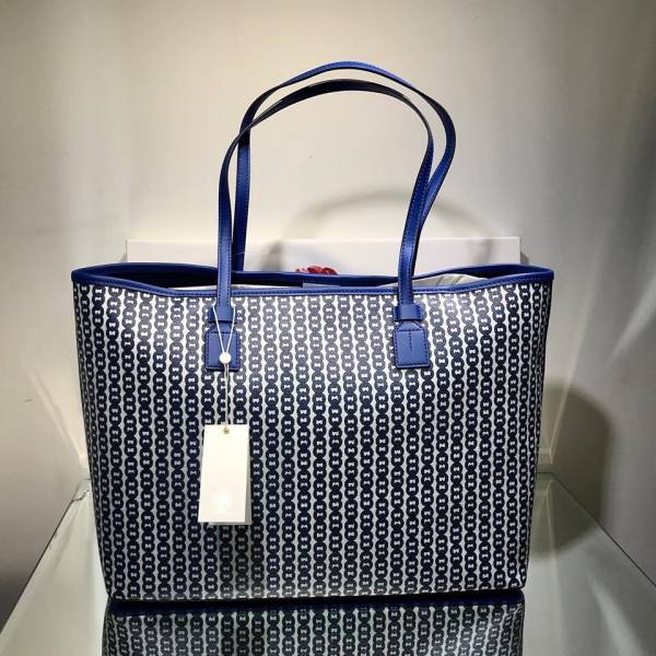 Tory Burch Gemini Link 大款托特包 藍色 