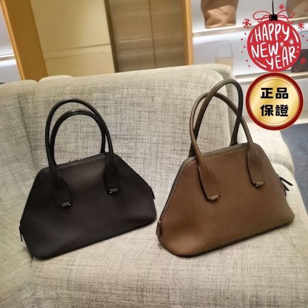 The Row 中款小牛皮 Devon 包  黑色 The Row, Medium Devon, 小牛皮包, 黑色, 極簡奢華, 義大利製造