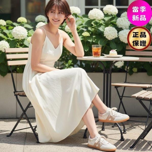 Hogan 女款 Cool 絨面革網眼拼接德訓運動鞋   白色.粉色/底高2.5公分  IT36/36.5/37/37.5/38/38.5/39 Hogan Cool,米色運動鞋,拼接休閒鞋,義大利製女鞋,H字標誌鞋款