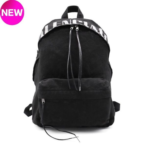 Balenciaga 827206 男款 Editor 黑白色帆布後背包  黑白配色 Balenciaga後背包,男款帆布包推薦,Balenciaga Editor Backpack,Balenciaga黑白背包,精品後背包推薦,義大利精品包款,男士通勤包推薦,精品平行輸入,100%真品,限時精品優惠