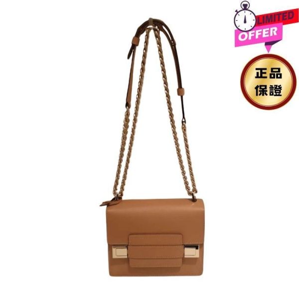 Delvaux Madame Chaine小型鍊帶牛皮肩揹包  白色/ 牛奶糖色 Madame Chaine, 小型鍊帶包, 牛奶糖色, 小牛皮, 義大利