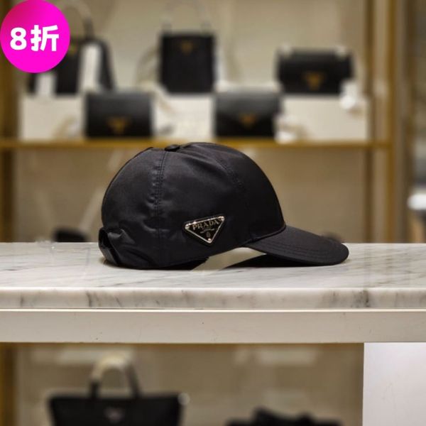 Prada 2HC274 三角標再生尼龍棒球帽  S 頭圍57公分  M 頭圍58公分  L 頭圍59公分 Prada 2HC274 三角標再生尼龍棒球帽