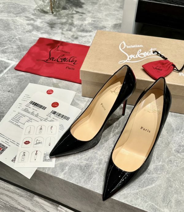 Christian Louboutin Kate 100漆皮高跟紅底鞋  黑色  EU 36/36.5/37/38/38.5/39/40 LOEWE,Hammock