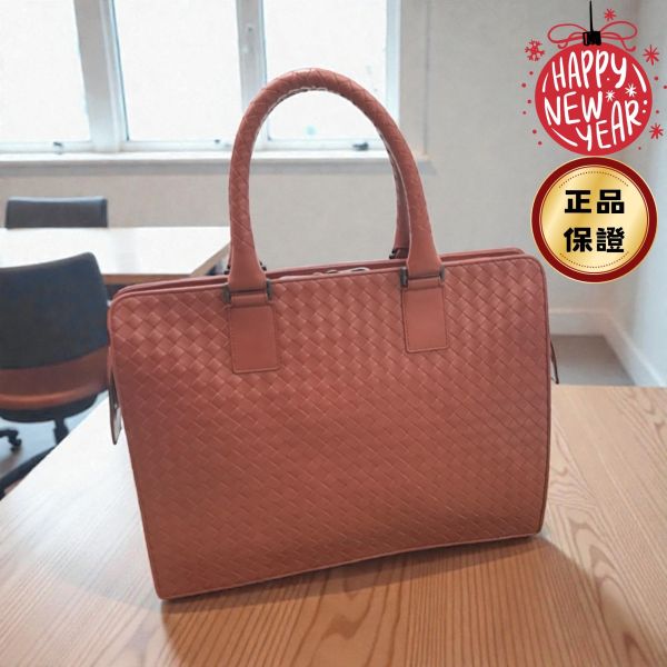 Bottega Veneta 194669男士多層次商務編織公事包  楓葉紅色 Bottega veneta,商務包,編織文件包,男士精品包,A4文件包,皮革公事包