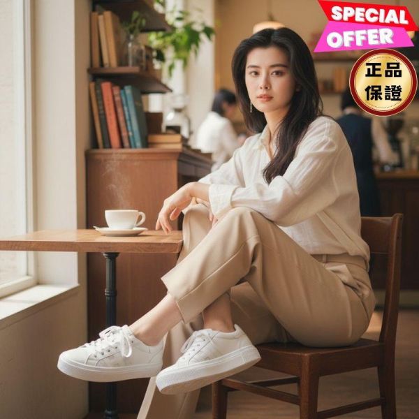 Hogan 女款 Crosswind 滑板運動鞋   白色  EU35/36/36.5/37/37.5/38/38.5 Hogan,Crosswind,女款運動鞋,象牙色運動鞋,厚底休閒鞋