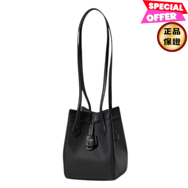 Fendi 8BS083 迷你可變型 Origami 摺紙包  黑色 Fendi, 8BS083, Origami摺紙包, 全紋理皮革, 黑色, 義大利製造, 時尚單品