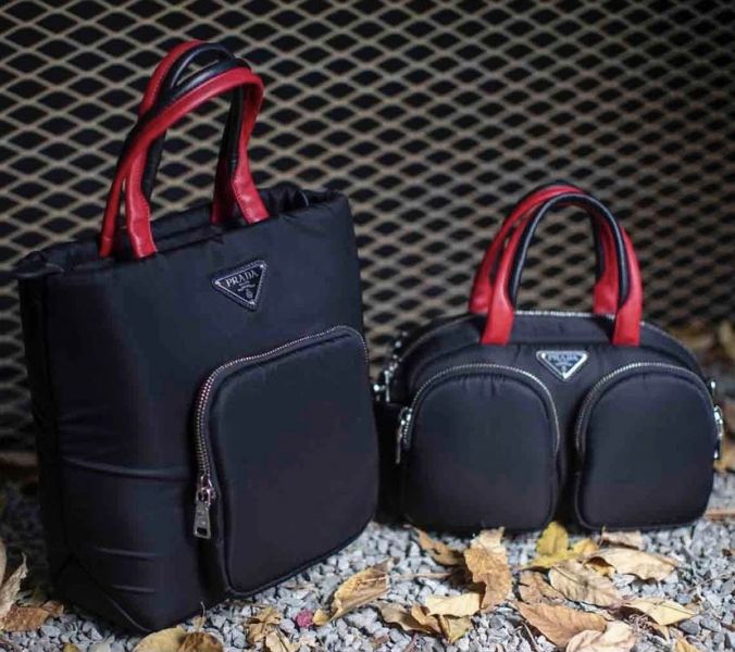 Prada 1BG270 Cargo 倒三角標厚尼龍小款水桶包 Bottega Veneta