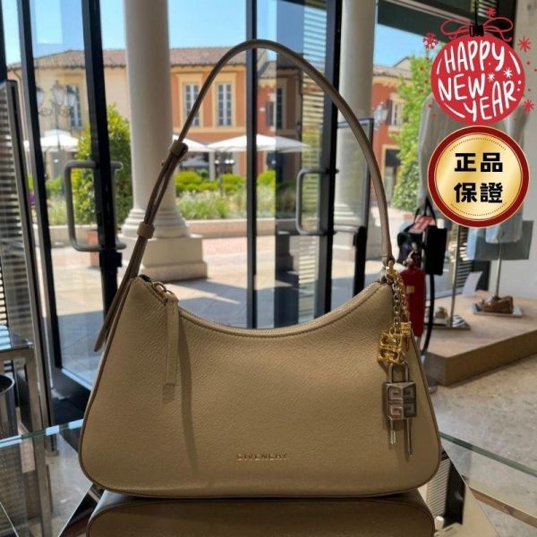 Givenchy Lucky Lock 幸運鎖皮革小型肩背包 米色 Givenchy, Lucky Lock, 肩背包,  義大利製造