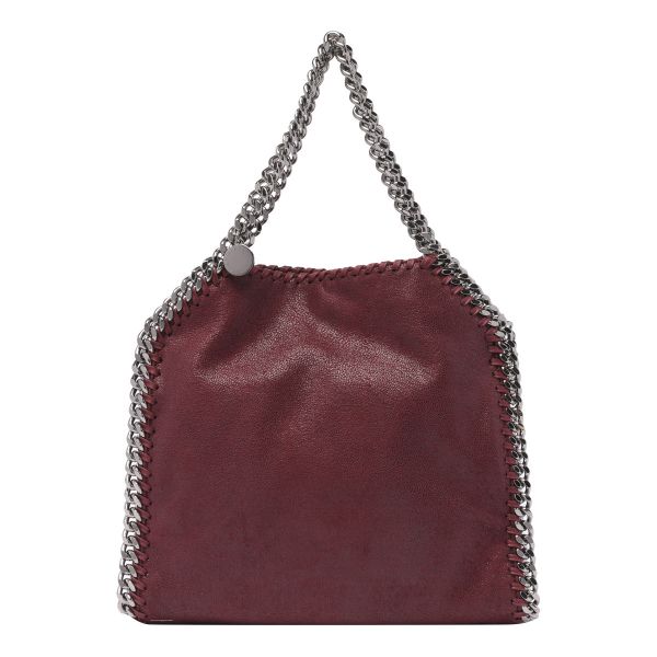 Stella McCartney Falabella 迷你3鍊包  酒紅色﻿ 