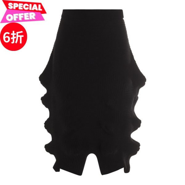 Issey Miyake 女款 褶皺不規則中長裙 黑色   2號/中號 適用大部分身材 Issey Miyake、褶皺裙、IM56KG78305、黑色裙、中長裙、日本設計師品牌、立體設計、創新面料、日本製造、精品服飾推薦、精品服飾評價、精品服飾價格、平行輸入、100%真品、專櫃真品保證、限時優惠、精品服飾哪裡買