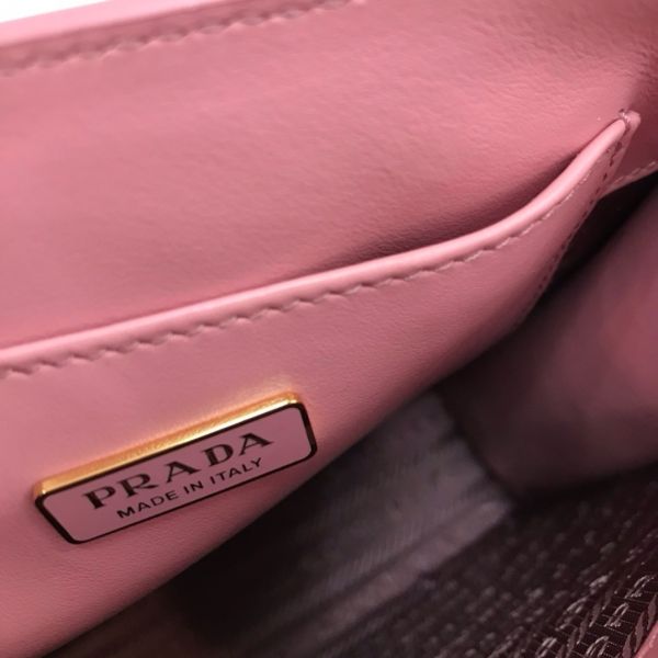 Prada 1BA358 Saffiano 皮革購物包  粉色 