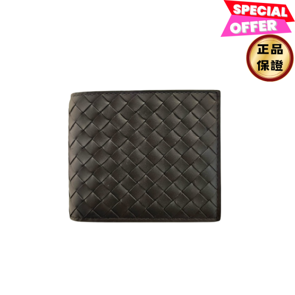 Bottega Veneta 113993 男款經典編織對折短夾  黑色 Bottega Veneta、編織短夾、對折皮夾、小牛皮夾、藍色皮件、男士短夾、平行輸入、精品平行輸入、100%真品、專櫃真品保證、精品折扣、優惠精品價格、限時優惠、快速配送、台灣精品代購