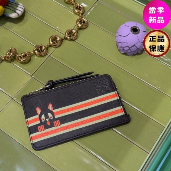 Loewe 小款 Futurist Cat 經典小牛皮零錢卡夾 Loewe, Futurist Cat, Puzzle bag, Dark Taupe, 小款, 西班牙製