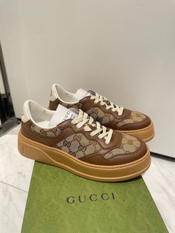 Gucci 676092 女款 Original GG帆布運動鞋    米色及烏木色    IT35/35.5/36/36.5 Gucci 676092 女款 Original GG帆布運動鞋    米色及烏木色