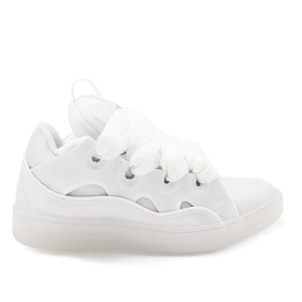 Lanvin 女款小牛皮 Curb 老爹鞋  白色  EU36/7/38/39/40 Lanvin、Lanvin Curb、Lanvin 老爹鞋、復古運動鞋、精品球鞋、小牛皮運動鞋、葡萄牙製、奢華運動鞋、潮流精品鞋款、100% 真品、平行輸入