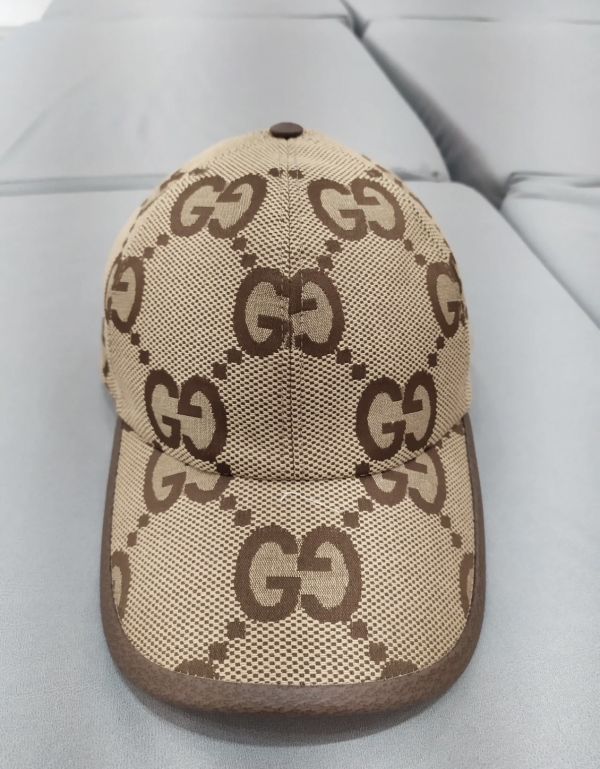 Gucci 681264 Jumbo GG 圖紋棒球帽 米色    S/M/L Gucci 681264 Jumbo GG 圖紋棒球帽 米色