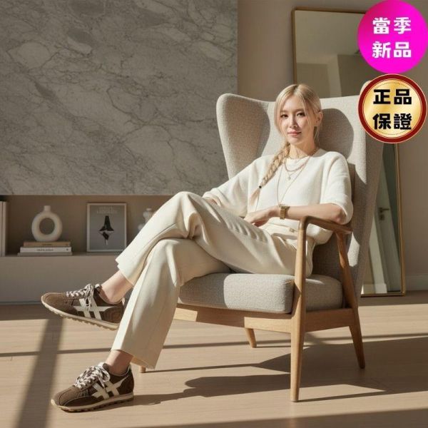 Hogan 女款 86er 麂皮復古阿甘運動鞋  深咖啡色/底高4公分  IT37/37.5/38/39 Hogan Athletic,復古跑鞋,女款運動鞋,義大利製女鞋,H型鞋釘大底