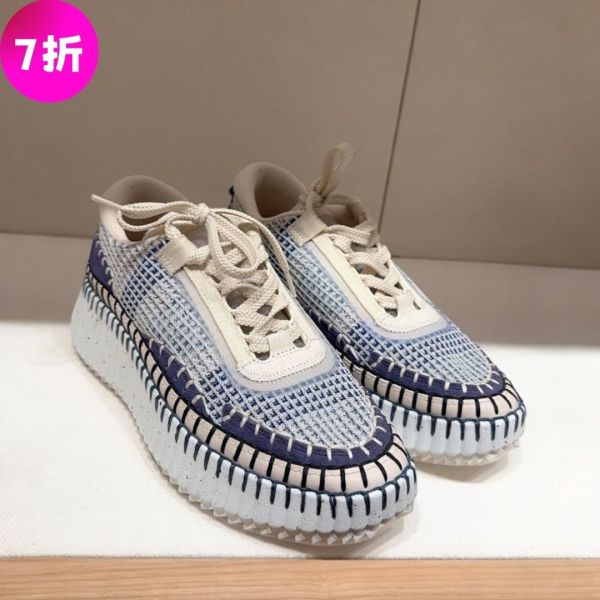 Chloe Nama 對比色多彩環保運動鞋 藍色調  EU 35/36/37/38 Chloé, Nama 運動鞋, 厚底運動鞋, 增高運動鞋, 環保鞋款, Chloé 厚底鞋, 精品運動鞋, 永續時尚鞋款, 環保運動鞋, Chloé 鞋款推薦, 精品鞋推薦, 精品鞋評價, 精品鞋價格, 平行輸入, 精品平行輸入, 100% 真品, 專櫃真品保證, 精品折扣, 優惠精品價格, 限時優惠, 快速配送, 台灣精品代購, 精品鞋款哪裡買, 精品鞋專櫃價格