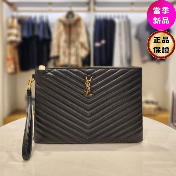 Saint Laurent  YSL 559193 CASSANDRE 絎縫皮革平板電腦袋  黑色 Saint laurent, CASSANDRE, Monogram, 絎縫平板電腦袋, 皮革保護套, 黑色, 義大利製造
