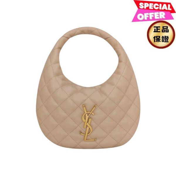 Saint Lauent 851689 YSL ICARINO 菱格絎縫羊皮包  裸粉色 Saint Laurent,ICARINO,Icare包,羊皮手提包,YSL包