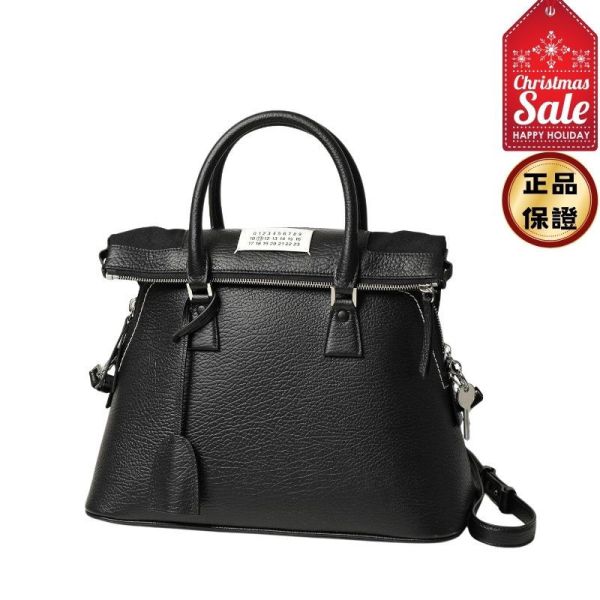 Maison Margiela 小款 5AC 小牛皮包 黑色 Maison margiela, 5AC, 小款包, 小牛皮, 黑色, 義大利