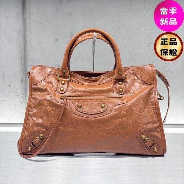 Balenciaga 823058 Le City 小羊皮中款機車包  駝色金釦 Balenciaga,Le City Medium,Arena羊皮,Camel手袋,義大利製造
