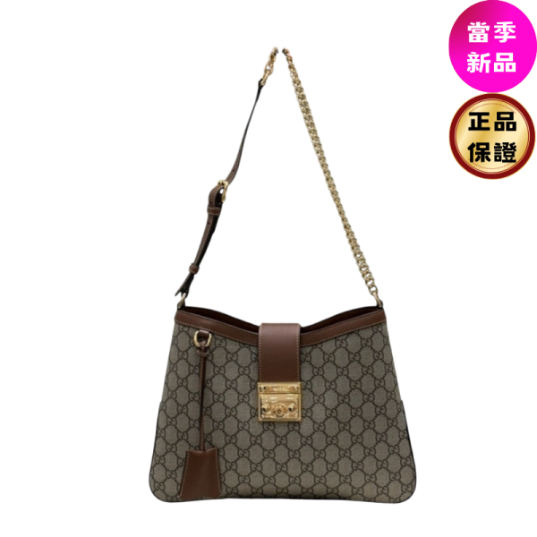 Gucci 795113 Padlock GG 中型鏈帶肩揹包 - 棕色奢華設計 Gucci 795113、Padlock GG 中型肩揹包、鏈帶肩揹包、
、Gucci 棕色帆布包、奢華鎖扣包、經典設計肩揹包、
、Gucci GG Supreme 帆布包推薦、義大利製奢華肩揹包、Gucci 中型鏈帶包