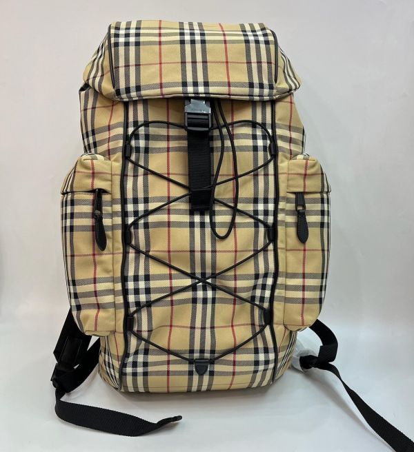 Burberry 80701191 Murray 格紋尼龍後背包 