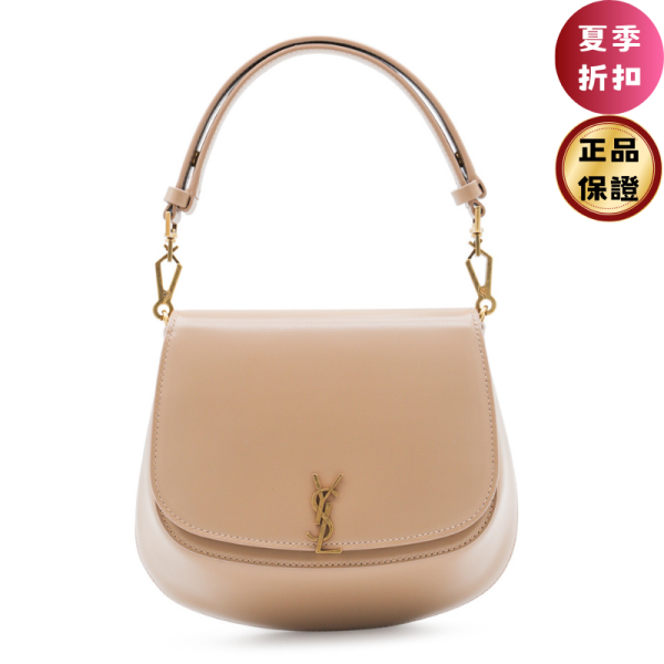 Saint Laurent 800846 YSL Box 小牛皮 Voltaire 包  太妃糖奶茶色 Saint Laurent 手提包, Voltaire 系列, 頂部手柄包, DK TOFFEE 包, 義大利手工包, 時尚肩揹包, 現代設計